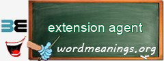 WordMeaning blackboard for extension agent